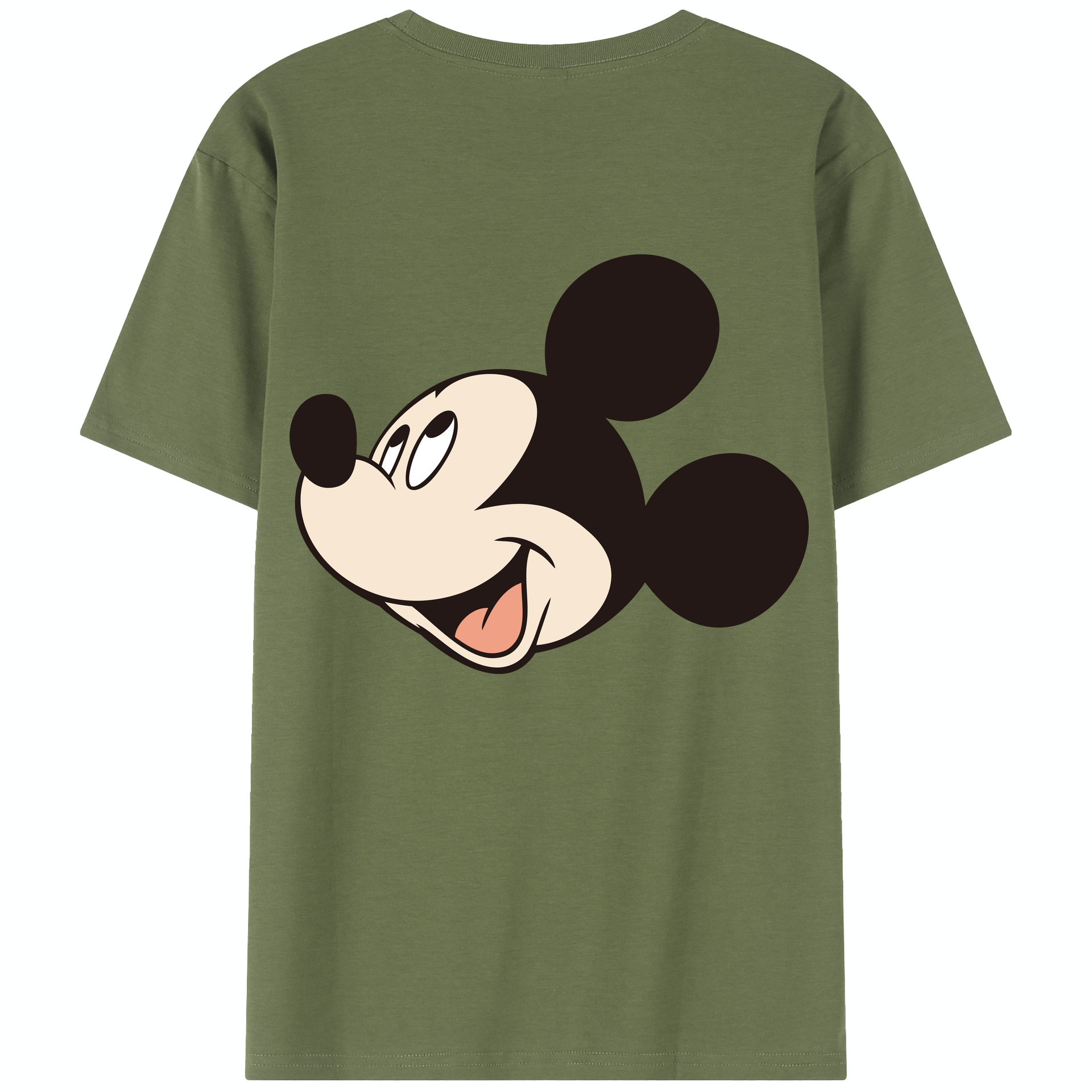 （画像用） ミッキーマウス Mickey Mouse 綿100％半袖Tシャツ（背面プリント）